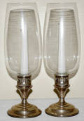 101213 STERLING  CRYSTAL HURRICANE CANDLE LAMPS