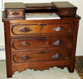 101159 VICTORIAN WALNUT ROCOCO REVIVAL STYLE CHEST