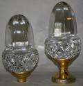 092095 FRENCH CRYSTAL FINIALS PAIR H65 DIA4