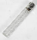11172 LA PIERRE MFG CO SILVER  GLASS PERFUME VIAL