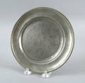 Philadelphia pewter plate with a Love touch late 18th c
