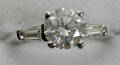 122225 PLATINUM 127CT BRILLIANT CUT DIAMOND RING