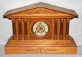 120202 WM GILBERT CLASSICAL STYLE OAK MANTEL CLOCK