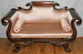 111322 AMERICAN EMPIRE MAHOGANY LOVESEAT