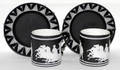 111327 WEDGWOOD CAMEO CUPS  UNDERPLATES