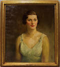 102260 LU KIMMEL OIL PAINTING PORTRAIT OF WOMAN