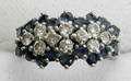 101243 DIAMOND  BLUE SAPPHIRE RING