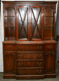 100104 ENGLISH HEPPLEWHITE STYLE MAHOGANY BREAKFRONT