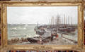 092119 HM MURDOCH OIL ON CANVAS DOCK SCENE