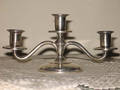091134 STERLING SILVER THREELIGHT CANDELABRUM