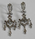 090160 DIAMOND  WHITE GOLD EARRINGS