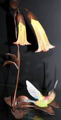 092144 BOEHM BISQUE  BRONZE FIGURE OF A HUMMINGBIRD