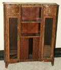 11200 LOUIS XV STYLE SATINWOOD VENEER BOOKCASE