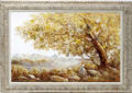 10180 J EIK OIL PAINTING 25x37 AUTUMN LANDSCAPE