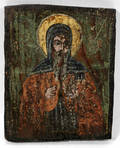 120246 GREEK WOOD PANEL 7 X 6 SAINT W HALO