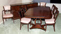 112190 ROBERT IRWIN EMPIRE STYLE MAHOGANY DINING SET