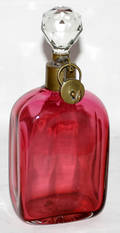 111362 AUSTRIAN CRANBERRY CRYSTAL DECANTER