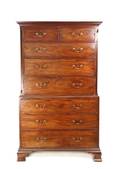 George III Mahogany Chest on Chest