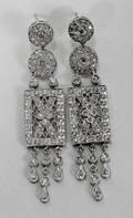 100131 DIAMOND  WHITE GOLD EARRINGS
