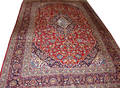 090168 KASHAN PERSIAN WOOL CARPET 8 9 X 13 4