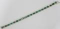 092163 115CT EMERALD  22CT DIAMOND BRACELET L7