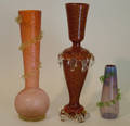 12250 VICTORIAN BLOWNGLASS VASES H 55115