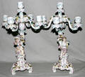 12230 GERMAN PORCELAIN CANDELABRAS 19TH C H 15