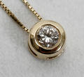10213 14K GOLD CHAIN W DIAMOND PENDANT