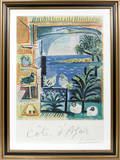 112220 AFTER PABLO PICASSO LITHO POSTER COTE DAZUR