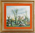 111422 SPIRO OIL ON CANVAS PAYSAGE FANTASTIQUE