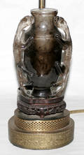 110275 CHINESE CARVED QUARTZ LAMP