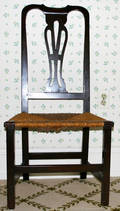 102310 AMERICAN SIDE CHAIR W RUSH SEAT