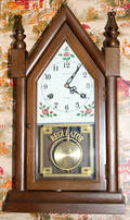 100175 DORSET 31 DAY PINE STEEPLE CLOCK