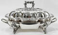 092199 ENGLISH SHEFFIELD SILVER PLATE WARMING DISH