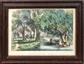 090242 CURRIER  IVES LITHOGRAPH HOME SWEET HOME