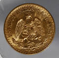 090218 MEXICAN GOLD COIN DOS PESOS STANDING EAGLE