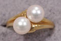 11309 18KT YELLOW GOLD  PEARL RING