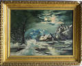 Oil on canvas winter landscape
