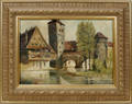10261 NURMBERG OIL ON CANVAS SIGNED 11x16 CANAL