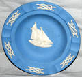 10272 WEDGWOOD SCHOONER DESIGN PORCELAIN PLATE