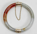 121335 CARVED JADE HINGED BANGLE