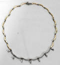 112262 YELLOW GOLD  DIAMOND NECKLACE