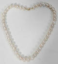 110324 CULTURED PEARL  YELLOW GOLD NECKLACE