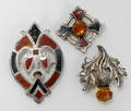 102367 SCOTTISH STERLING BROOCHES