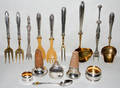 100257 GERMAN SILVER SERVING PIECES