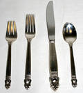 100234 INTL ROYAL DANISH STERLING SILVER FLATWARE