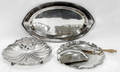 100241 ENGLISH SILVER PLATE TRAYS  CRUMBER