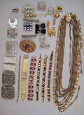 Large group of costume fashion jewelry