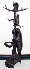 092233 BRONZE BEAR UMBRELLA STAND
