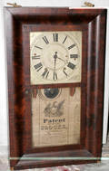 091290 SETH THOMAS OGEE CASE MAHOGANY CLOCK